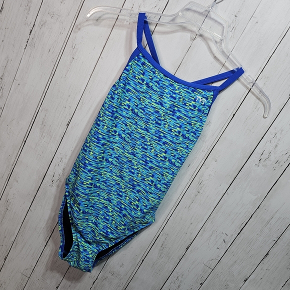 $89 TYR Women's Durafast Elite Fizzy Diamondfit Swimsuit Size 34 Racerback. - Picture 4 of 8